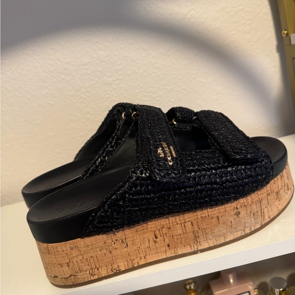 Coach Raffia Sandals